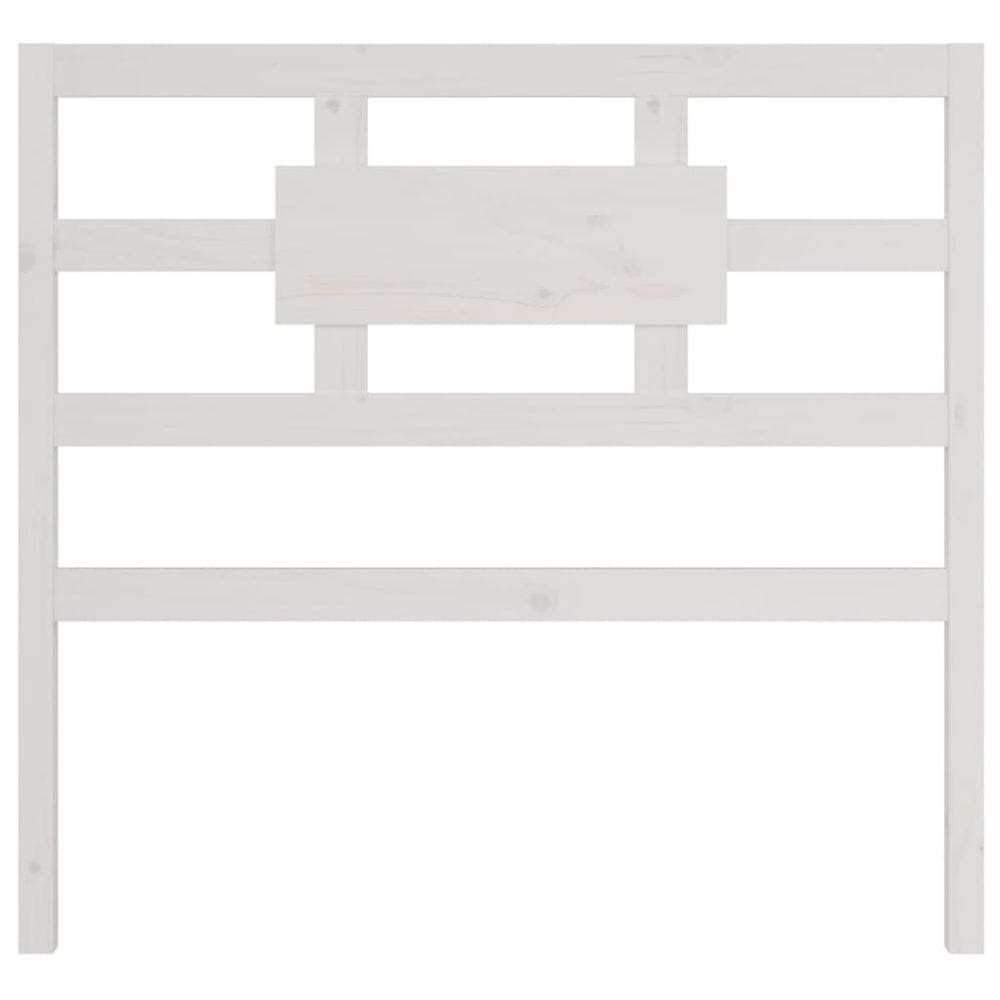 Vidaxl Čelo postele biele 105,5x4x100 cm masívna borovica